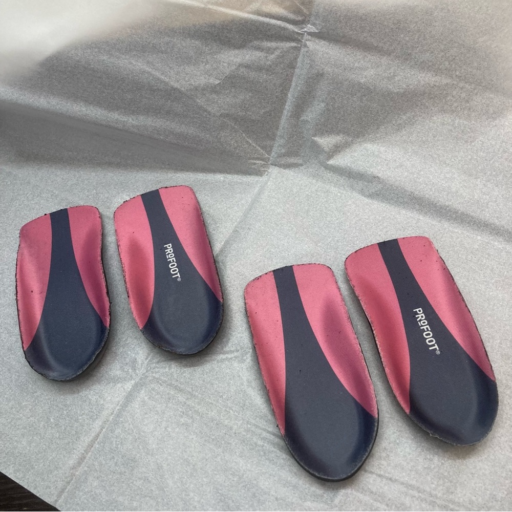 ProFoot Heel Gel Orthotics 2 pair Pink & Black